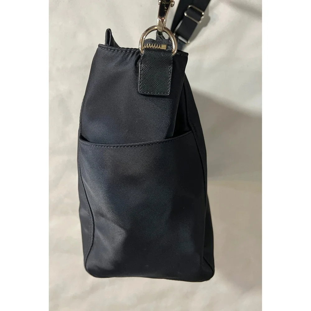 Kate Spade New York Black Nylon Diaper Bag Messenger Shoulder Bag